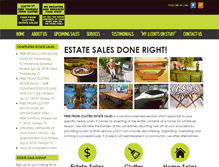Tablet Screenshot of freefromclutter.com